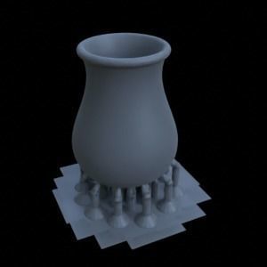 CLAY JUG FOR DIORAMA TABLETOP 1-35 SUPPORTED STL 3D print model_46