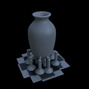 CLAY JUG FOR DIORAMA TABLETOP 1-35 SUPPORTED STL 3D print model_49