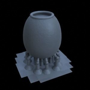 CLAY JUG FOR DIORAMA TABLETOP 1-35 SUPPORTED STL 3D print model_37