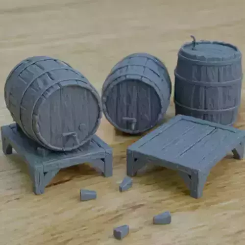 BEERBARREL FOR DIORAMA TABLETOP 1-35 SUPPORTED STL 3D print model