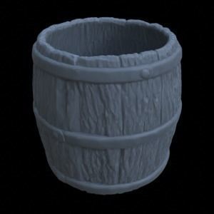 BARRELS FOR DIORAMA TABLETOP 1-35 SUPPORTED STL 3D print model_28