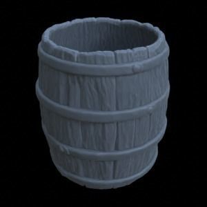 BARRELS FOR DIORAMA TABLETOP 1-35 SUPPORTED STL 3D print model_24