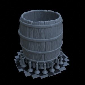 BARRELS FOR DIORAMA TABLETOP 1-35 SUPPORTED STL 3D print model_17
