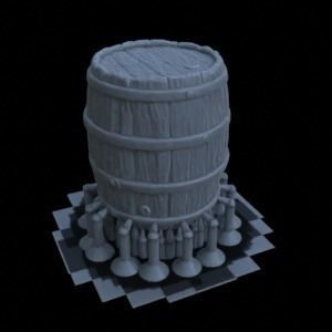 BARRELS FOR DIORAMA TABLETOP 1-35 SUPPORTED STL 3D print model_19