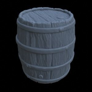 BARRELS FOR DIORAMA TABLETOP 1-35 SUPPORTED STL 3D print model_18