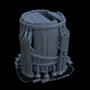 BARRELS FOR DIORAMA TABLETOP 1-35 SUPPORTED STL 3D print model_5
