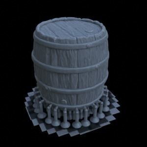 BARRELS FOR DIORAMA TABLETOP 1-35 SUPPORTED STL 3D print model_9