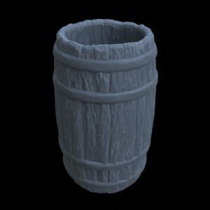 BARRELS FOR DIORAMA TABLETOP 1-35 SUPPORTED STL 3D print model_22