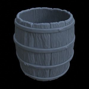 BARRELS FOR DIORAMA TABLETOP 1-35 SUPPORTED STL 3D print model_16