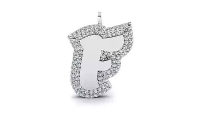 Initial Letter F Pendant