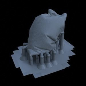 SACK OF GRAINS FOR TERRAIN DIORAMA TABLETOP 1-35 SUPPORTED STL 3D print model_31