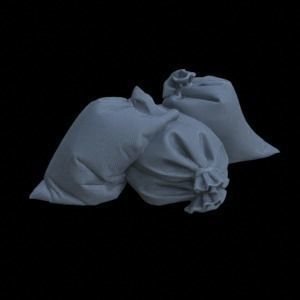 SACK OF GRAINS FOR TERRAIN DIORAMA TABLETOP 1-35 SUPPORTED STL 3D print model_12