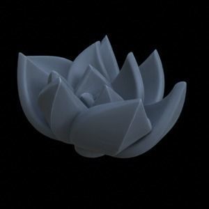 9 SUCCULENT PLANTS FOR TERRAIN DIORAMA TABLETOP 1-35 3D print model_16