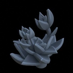 9 SUCCULENT PLANTS FOR TERRAIN DIORAMA TABLETOP 1-35 3D print model_20