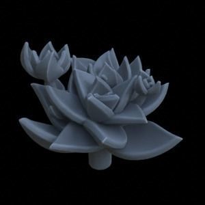 9 SUCCULENT PLANTS FOR TERRAIN DIORAMA TABLETOP 1-35 3D print model_18