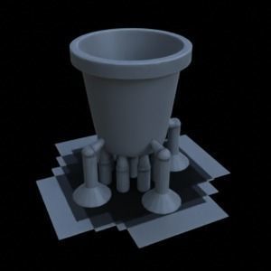 9 SUCCULENT PLANTS FOR TERRAIN DIORAMA TABLETOP 1-35 3D print model_3