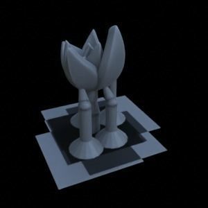 9 SUCCULENT PLANTS FOR TERRAIN DIORAMA TABLETOP 1-35 3D print model_11