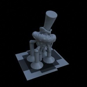 10 SPOTTED MUSHROOMS FOR TERRAIN DIORAMA TABLETOP 1-35 3D print model_2