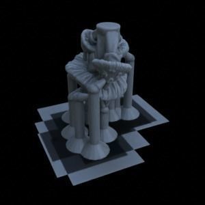 10 SPOTTED MUSHROOMS FOR TERRAIN DIORAMA TABLETOP 1-35 3D print model_8