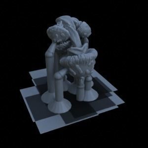 10 SPOTTED MUSHROOMS FOR TERRAIN DIORAMA TABLETOP 1-35 3D print model_7