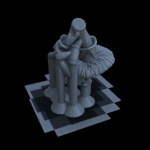 10 SPOTTED MUSHROOMS FOR TERRAIN DIORAMA TABLETOP 1-35 3D print model_3