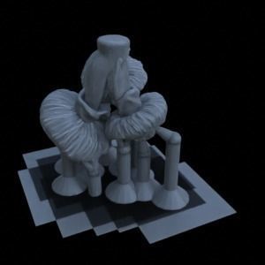 10 SPOTTED MUSHROOMS FOR TERRAIN DIORAMA TABLETOP 1-35 3D print model_9