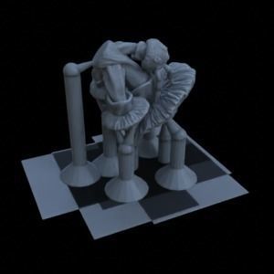 10 SPOTTED MUSHROOMS FOR TERRAIN DIORAMA TABLETOP 1-35 3D print model_5