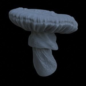 10 SPOTTED MUSHROOMS FOR TERRAIN DIORAMA TABLETOP 1-35 3D print model_4