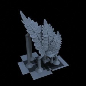 10 FERN PLANTS FOR TERRAIN DIORAMA TABLETOP 1-35 3D print model_12