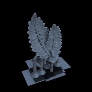 10 FERN PLANTS FOR TERRAIN DIORAMA TABLETOP 1-35 3D print model_10