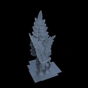 10 FERN PLANTS FOR TERRAIN DIORAMA TABLETOP 1-35 3D print model_14