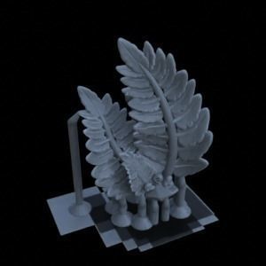 10 FERN PLANTS FOR TERRAIN DIORAMA TABLETOP 1-35 3D print model_6
