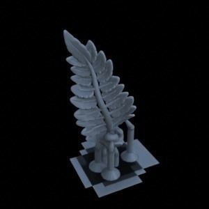 10 FERN PLANTS FOR TERRAIN DIORAMA TABLETOP 1-35 3D print model_20