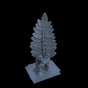 10 FERN PLANTS FOR TERRAIN DIORAMA TABLETOP 1-35 3D print model_2
