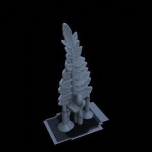 10 FERN PLANTS FOR TERRAIN DIORAMA TABLETOP 1-35 3D print model_16