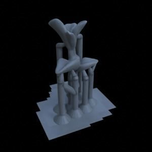 10 PEPPEROMIA PLANTS FOR TERRAIN DIORAMA TABLETOP 1-35 3D print model_8