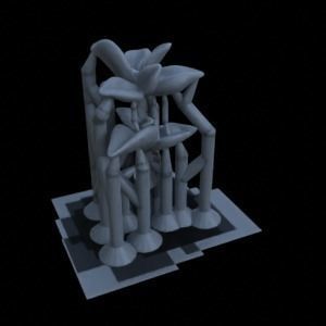 10 PEPPEROMIA PLANTS FOR TERRAIN DIORAMA TABLETOP 1-35 3D print model_6