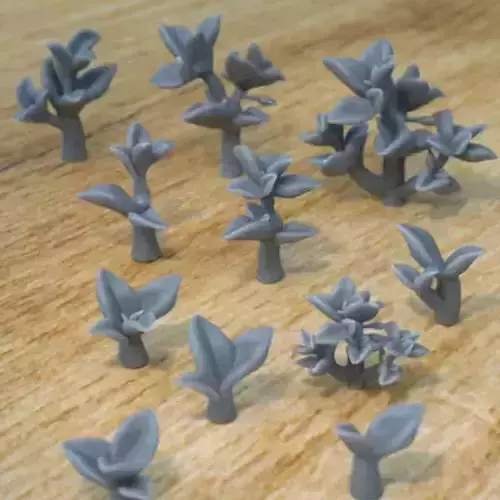 10 PEPPEROMIA PLANTS FOR TERRAIN DIORAMA TABLETOP 1-35