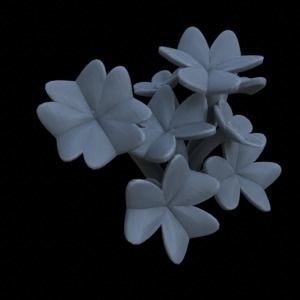 8 OXALIS CLOVER PLANTS FOR TERRAIN DIORAMA TABLETOP 1-35 3D print model_9