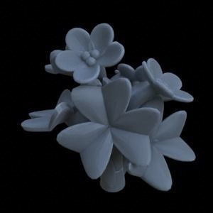 8 OXALIS CLOVER PLANTS FOR TERRAIN DIORAMA TABLETOP 1-35 3D print model_17