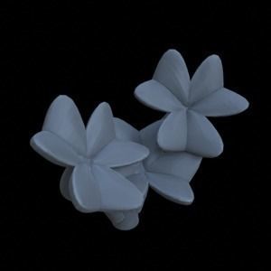 8 OXALIS CLOVER PLANTS FOR TERRAIN DIORAMA TABLETOP 1-35 3D print model_15