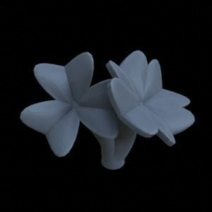 8 OXALIS CLOVER PLANTS FOR TERRAIN DIORAMA TABLETOP 1-35 3D print model_7