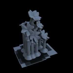 8 OXALIS CLOVER PLANTS FOR TERRAIN DIORAMA TABLETOP 1-35 3D print model_14