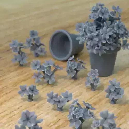 8 OXALIS CLOVER PLANTS FOR TERRAIN DIORAMA TABLETOP 1-35