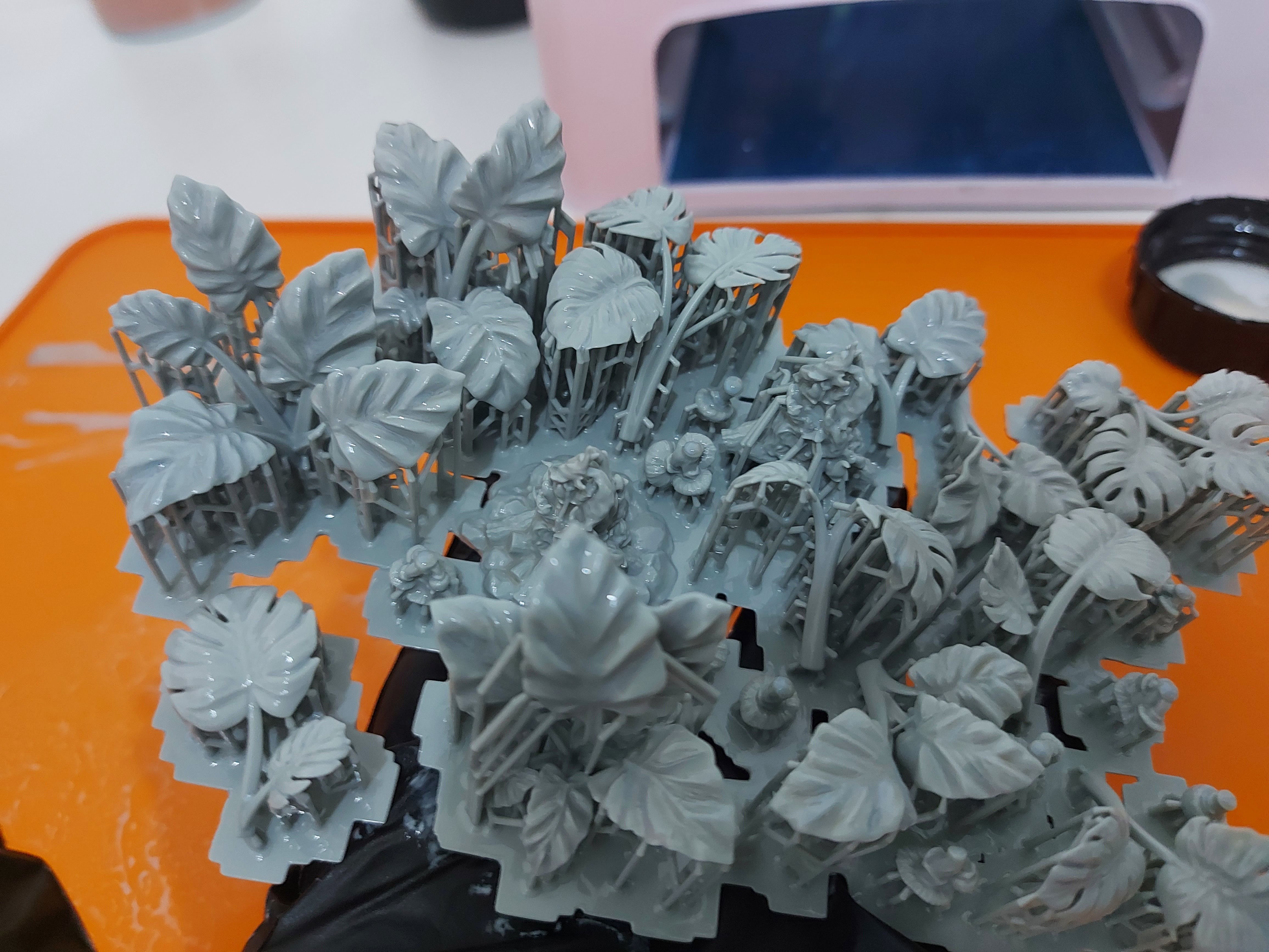 6 MONSTERA PLANTS FOR TERRAIN DIORAMA TABLETOP 1-35 3D print model_2