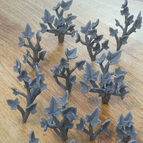 9 IVY PLANTS FOR TERRAIN DIORAMA TABLETOP 1-35 3D print model