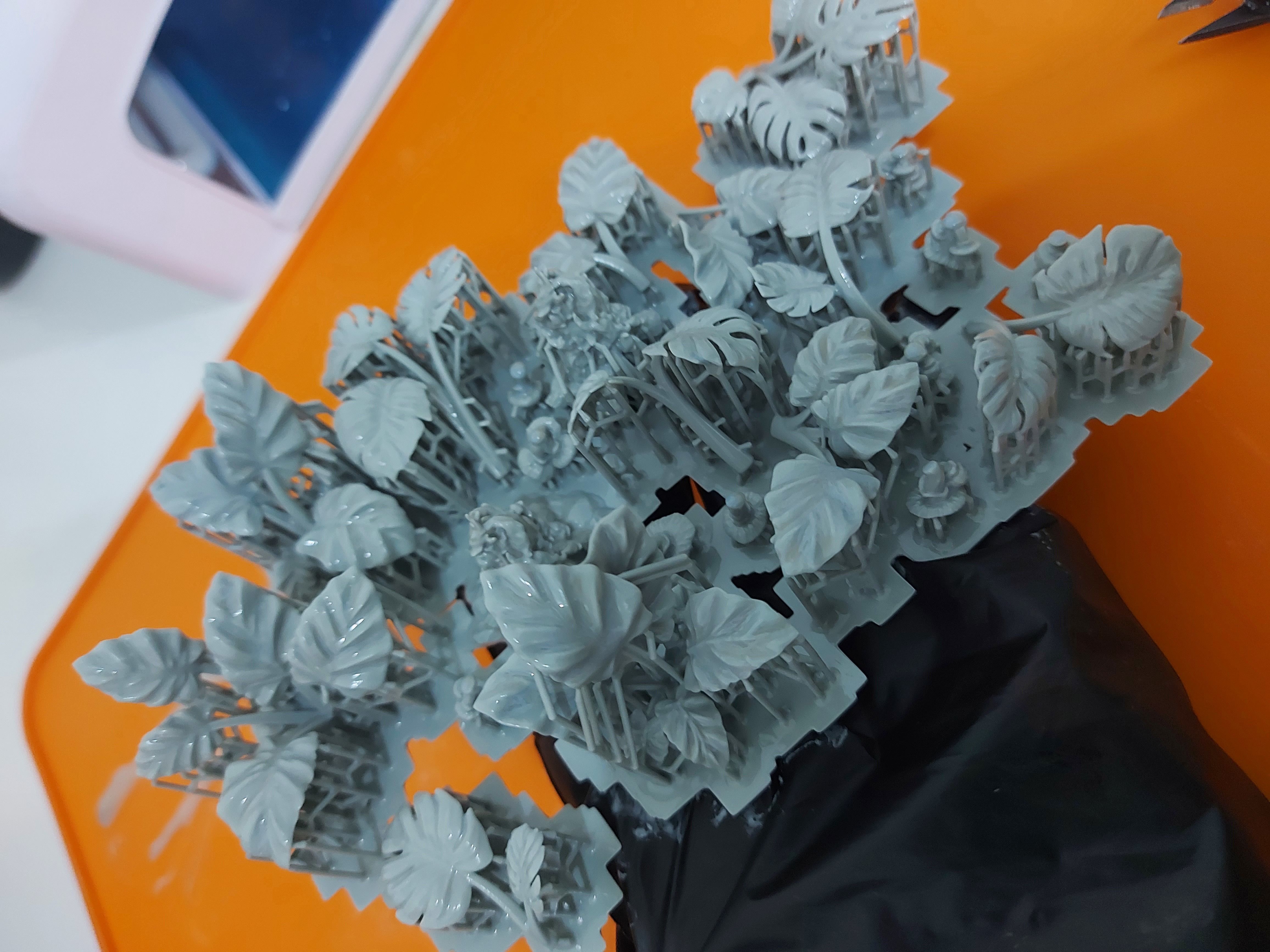 5 ALOCASIA PLANTS FOR TERRAIN DIORAMA TABLETOP 1-35 3D print model_1