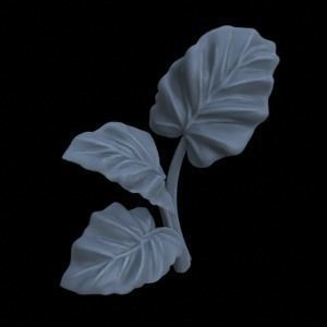 5 ALOCASIA PLANTS FOR TERRAIN DIORAMA TABLETOP 1-35 3D print model_6