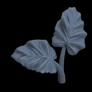5 ALOCASIA PLANTS FOR TERRAIN DIORAMA TABLETOP 1-35 3D print model_12