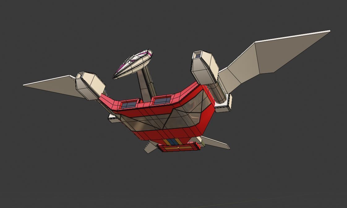 Pterodactyl Dinozord - Power Ranger 3D model_4